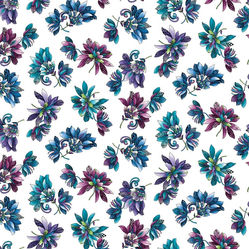 Xanadu - Floral White/Multi # 16156B-09