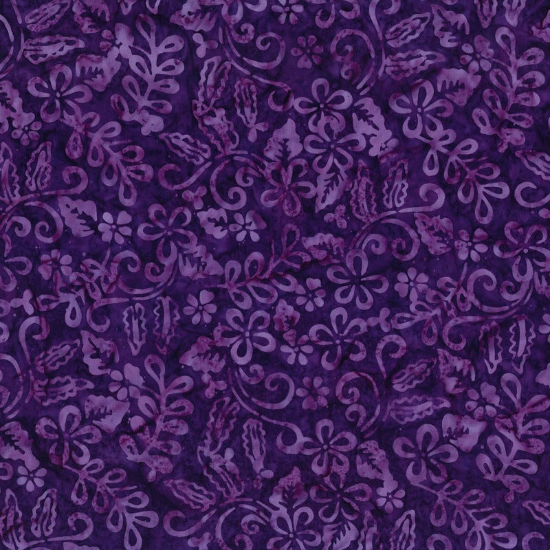 Mystic Vineyard - Purple Plumeria Batik # 22278-663