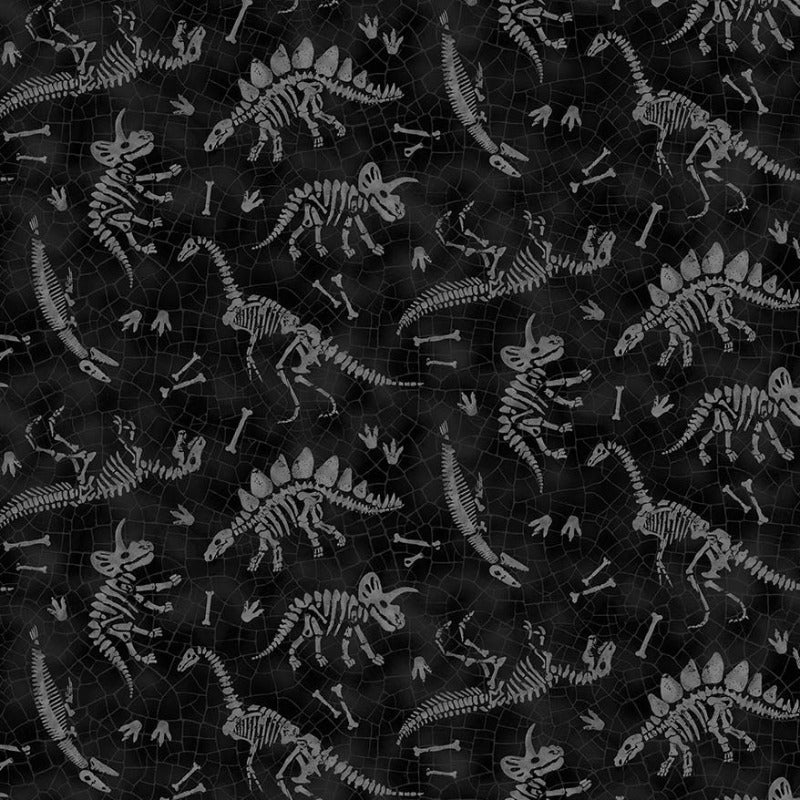 Paleo Tales -  Dinosaur Bones DP26786-99 Black