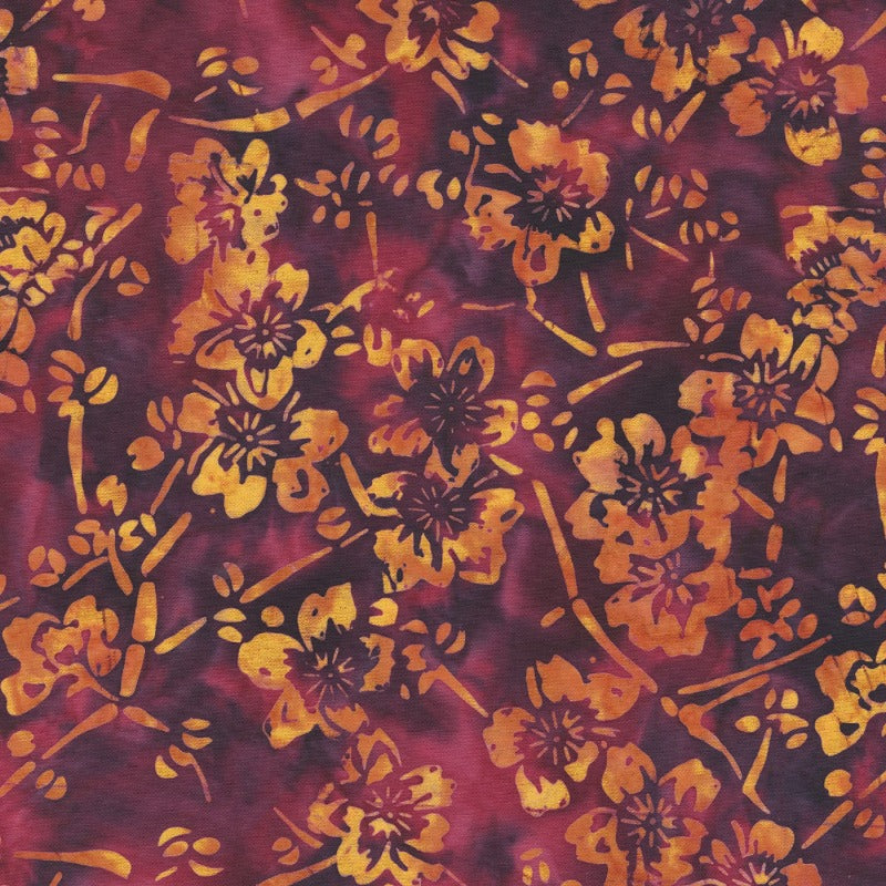 Plum Fizz Bamboo Floral # 2747Q-X