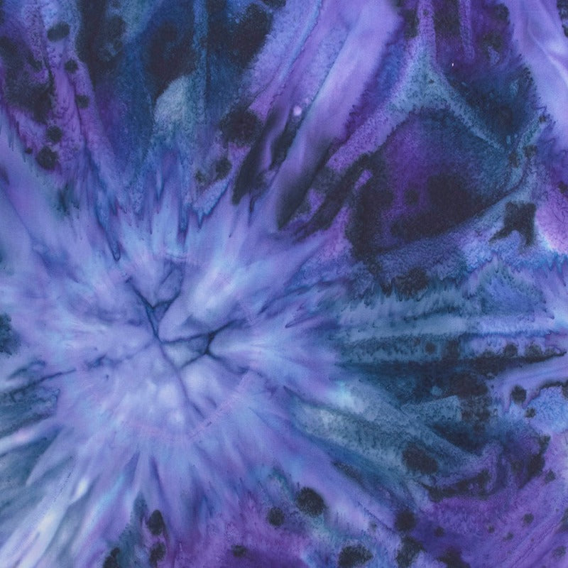 Color Me Banyan - Cosmos Batik 83039-88 Hickory Plum