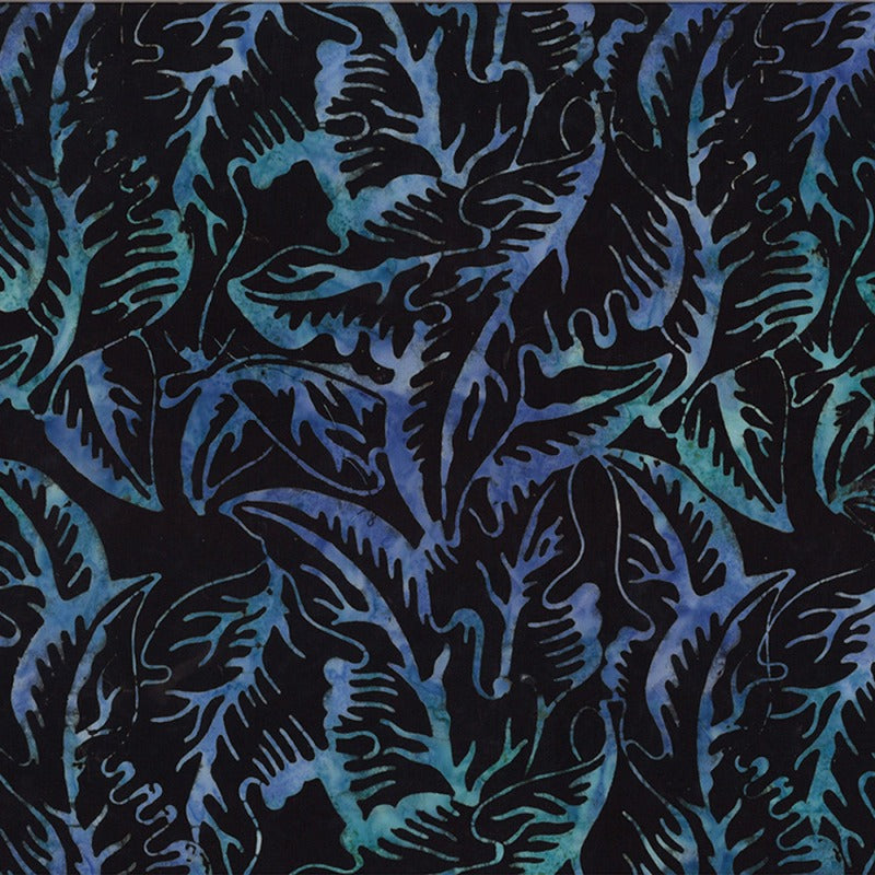 Bali Calypso -Banana Leaf Black/Violet # 9268B-12