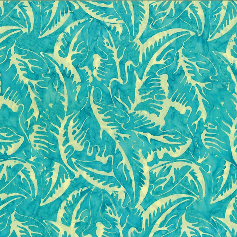 Bali Calypso -Banana Leaf Turquoise/White # 9268B-80