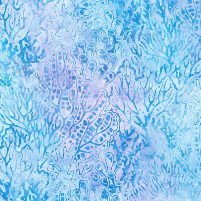 Artisan Batik Seashore Coral Hydrangea Batik # AMD22142470