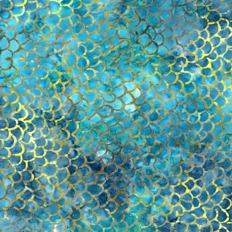 Splash Batik - Reef Fish Scales # B2514-REEF