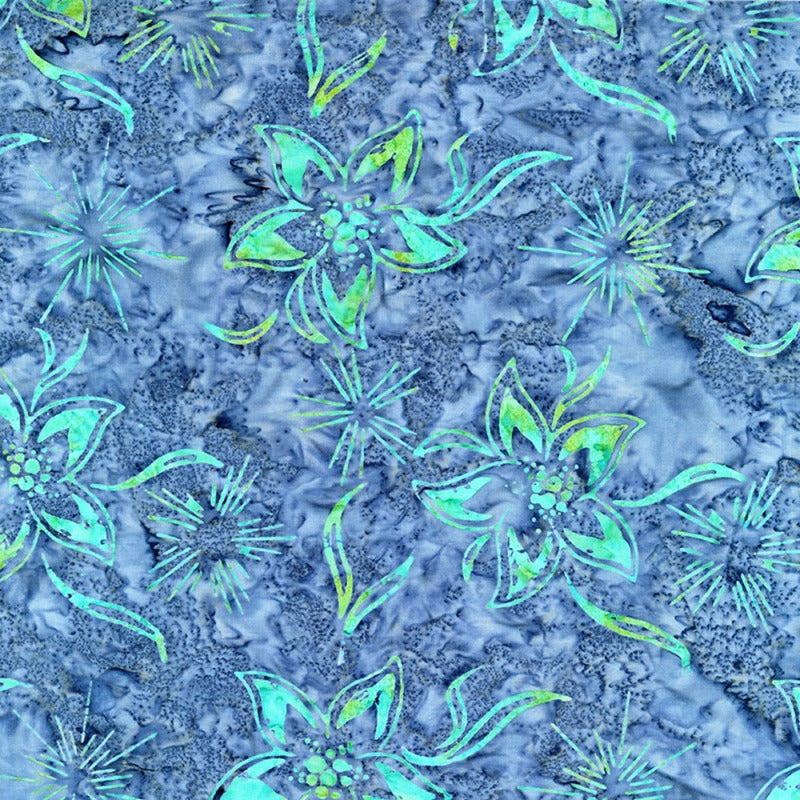 Marine Tropical Flowers & Star Bursts # B8786-MARINE