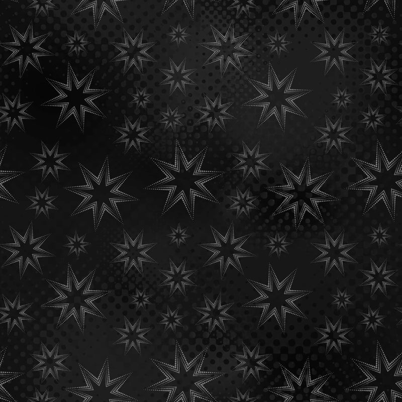 Colorstock - Anthracite Dot Dot Stars # C2969-ANTHRACITE