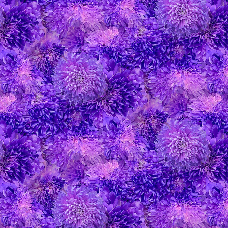 Garden Delight - Purple Packed Flowers # CD3504-PURPLE