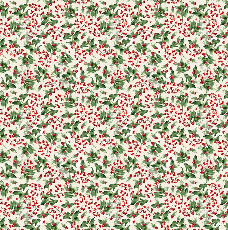 Rustic Holiday - Berry Holly Berry Branches # CD3614-BERRY