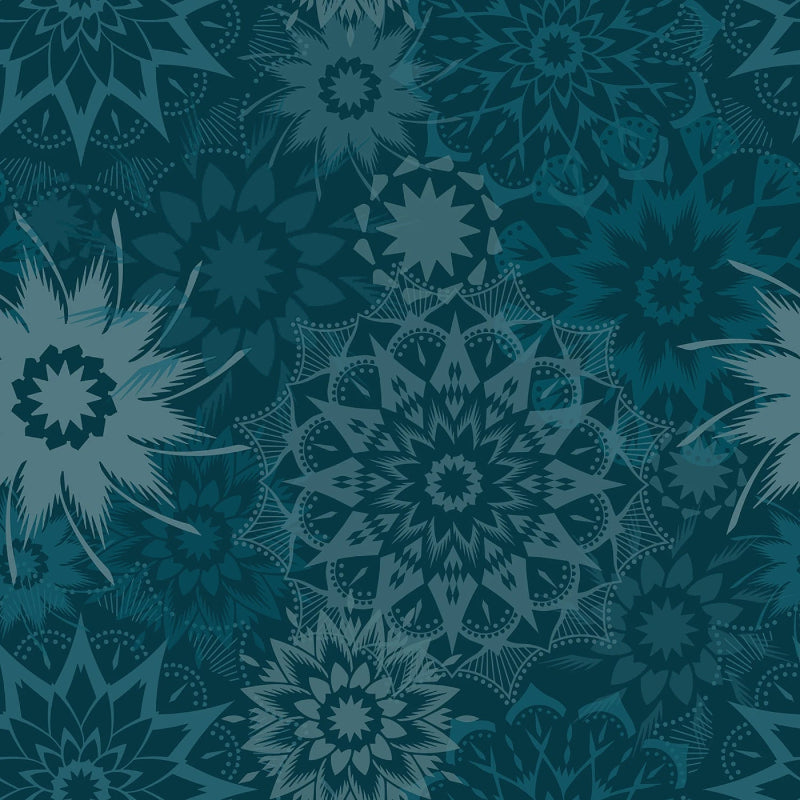 Colorstock -Teal Silhouette Medium Stars # CD3839-TEAL