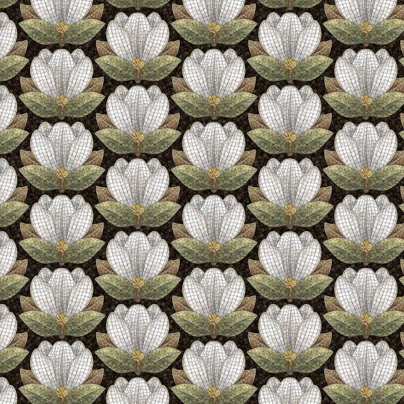 Magnolia - Floral Buds DP25373-99 Black