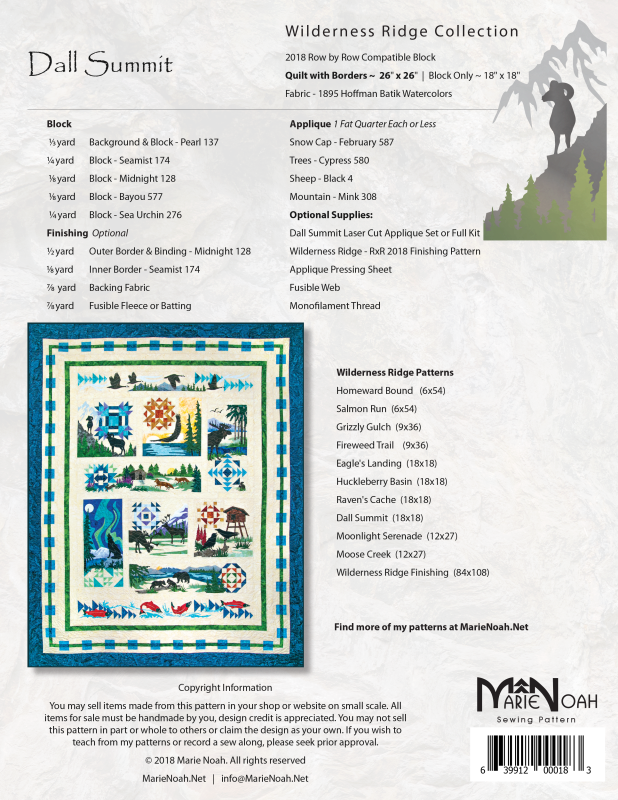 Dall Summit Wilderness Ridge Pattern Little Extra Something Special