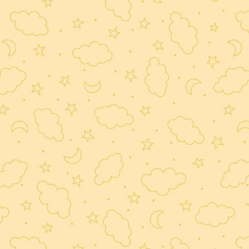 Dreamtime / Positively Pink - Minky Yellow MK10386-50
