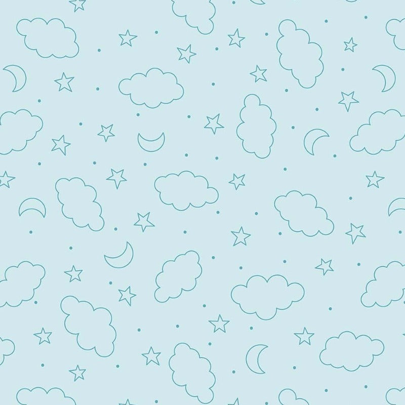 Dreamtime / Positively Pink - Minky Aqua MK10386-60