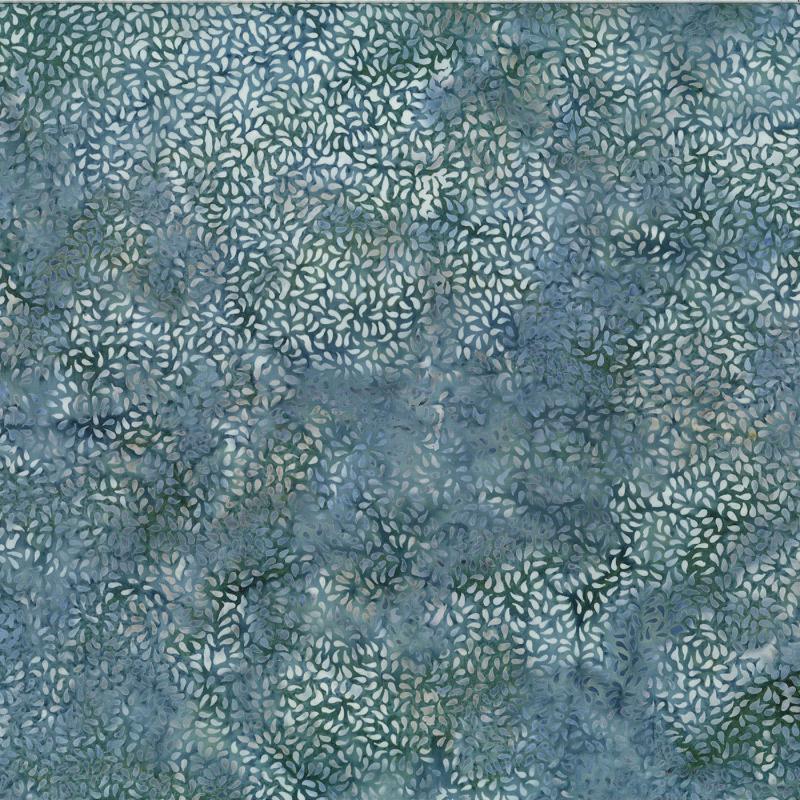 Bali Batiks -  Misty Shores Ditsy Petals W2575H-421 Ceylon