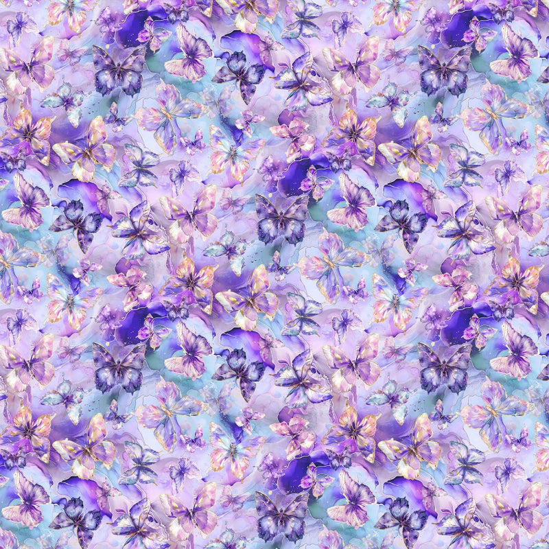 Flourish - Violet Butterflies # X5630H-81