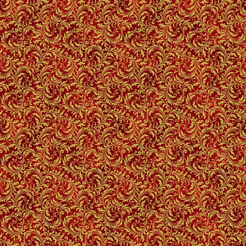 Blooming Holidays - Scarlet/Gold # X7790H-78G