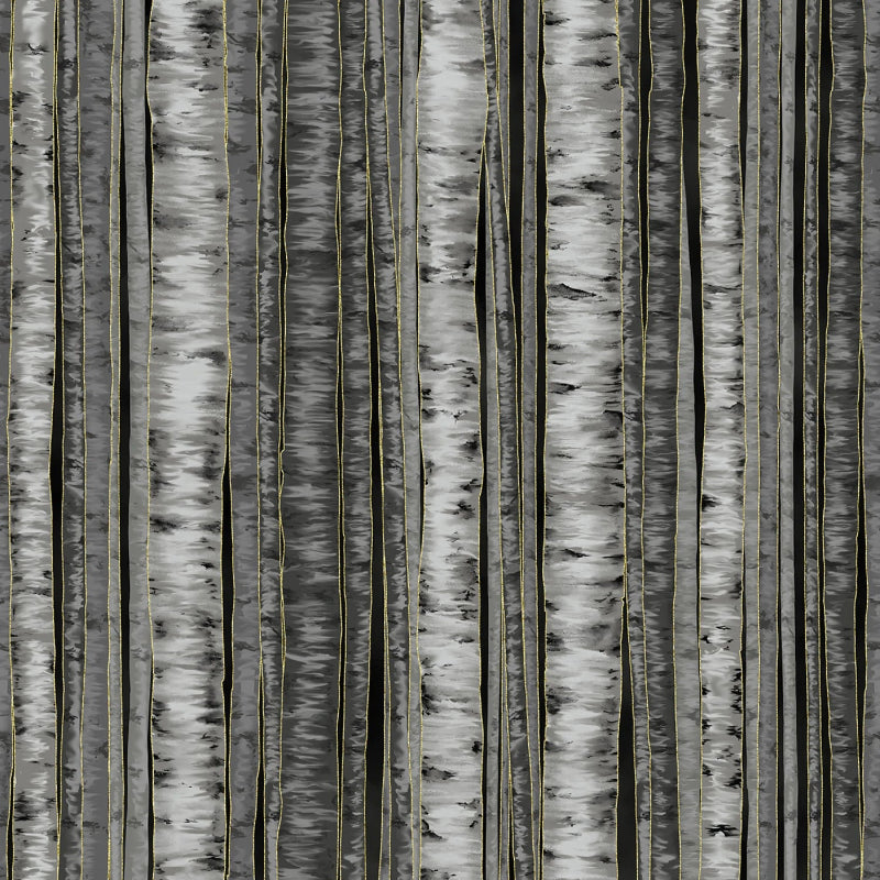 Berries And Birch - Black/Gold # X7795H-4G