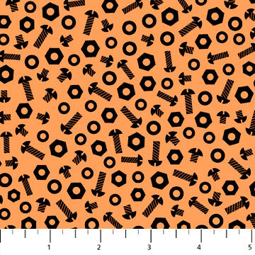 Rollicking Robots Orange Nuts and Bolts 10040-59