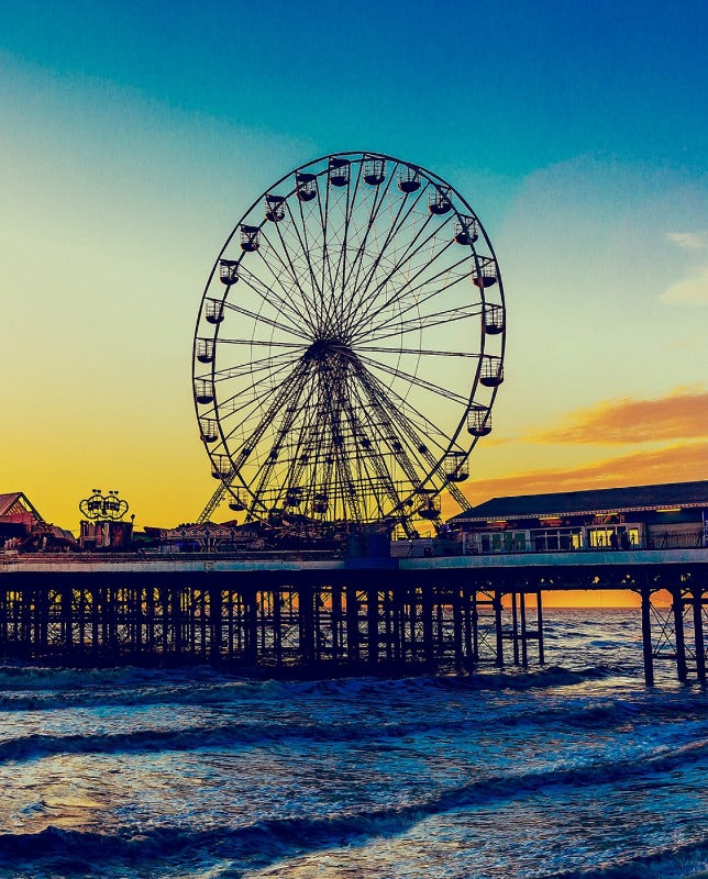 Amazement Park Multi Ferris Wheel 36in  Panel  # 18739-PNL