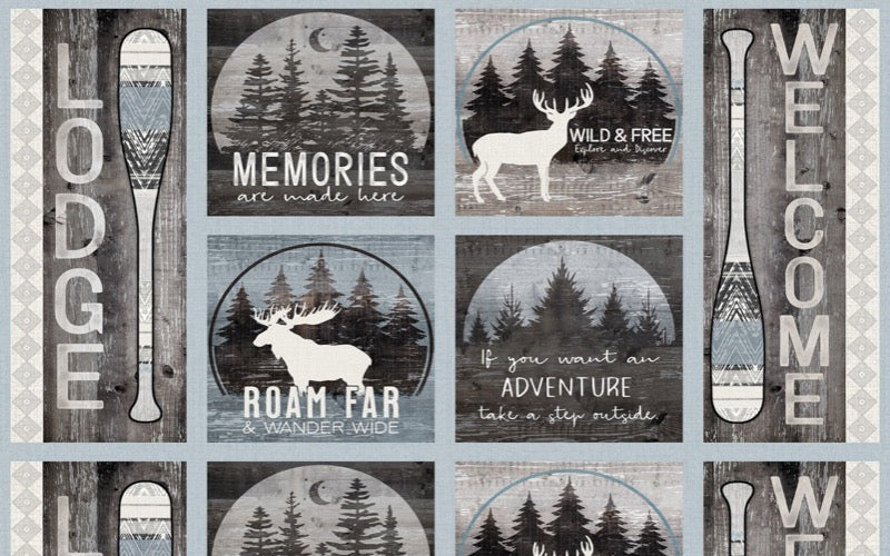 Wild Woods Lodge Craft Panel # 59023-491