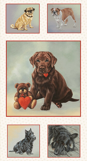 Off the Leash Panel 6126P-43 Multi