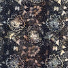 Tonga Batik Black Cherry Jet Large Peony And Cherry Blossom Batik # B1793-JET