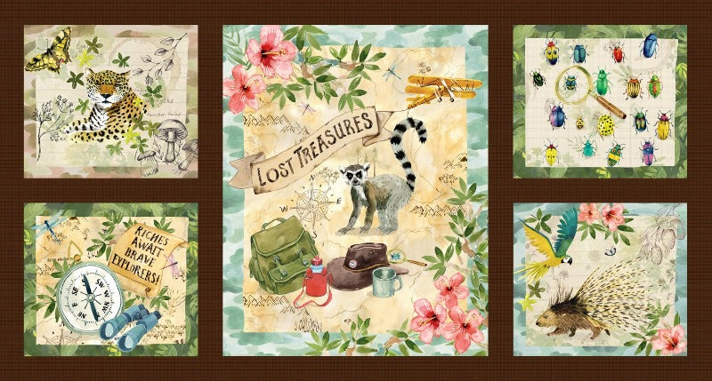 Explorer Brown Riches Await Panel 24in # DDC10163-BROW