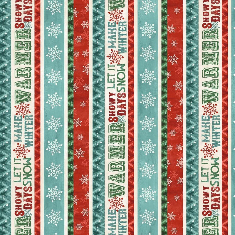 Warmin' Up Winter - Flannel Stripe F24186-11