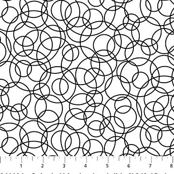 Basically Black & White 2 10223-11 Positive Tangled Circles
