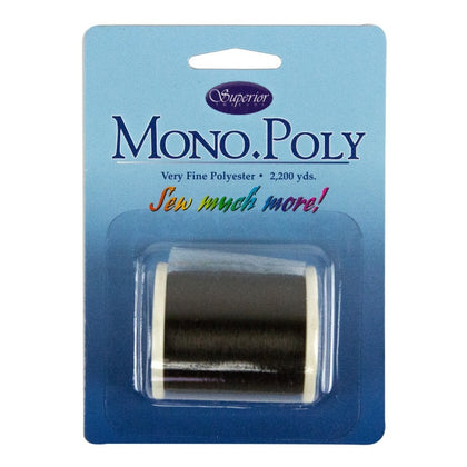 MonoPoly Invisible Polyester Thread .004in 2200yds Smoke # 11902