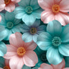 MK 3D Botanicals - Hedda Aqua # 145333