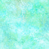 Teal-ing Good BOM - Cream/Blue Small Triangles Batik # 22275-147