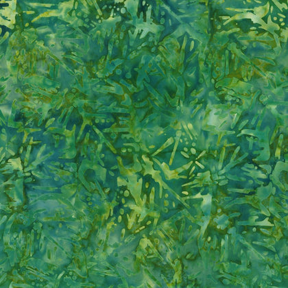 Mystic Vineyard - Green Banana Leaf Batik # 22279-774