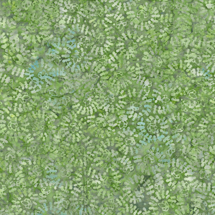 Mystic Vineyard - Light Green Spiral Vines Batik # 22280-754