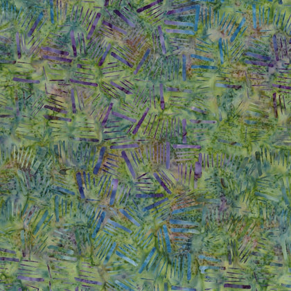 Mystic Vineyard - Green/Purple Sticks Batik # 22281-764