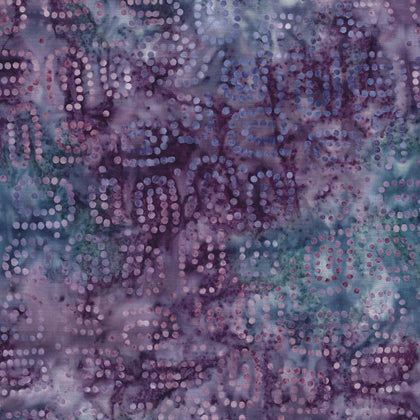 Violet Crush -Dark Purple Dotty Dots Batik # 22284-643