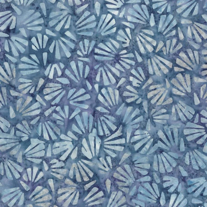 Violet Crush -Blue Fans All Over Batik # 22285-446