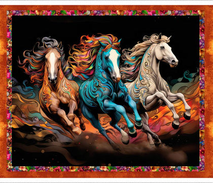 Drinkers of the Wind -Galloping Beauties 36In Panel Multi # 22362-PNL