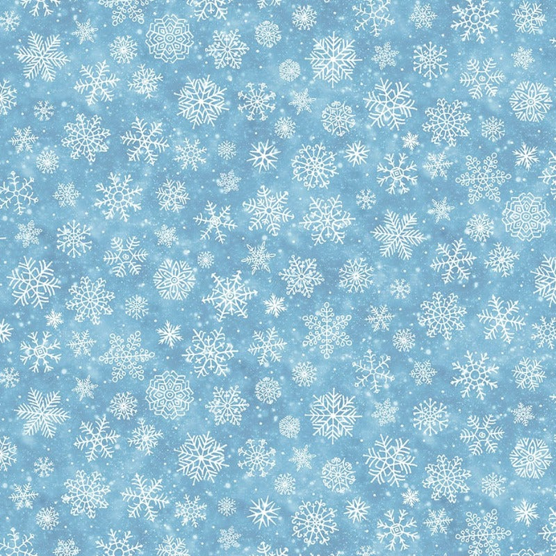 Silent Night - Blue Snowflakes 25390-44