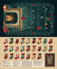 Teal/Tan Advent Calendar Panel 36 Inch # 2539P-74