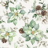 White Linen Christmas - Open Poinsettia Off White 25428-10