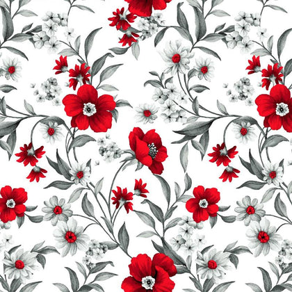 Scarlet Days & Nights - White Small Flowers # 3300-11