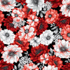 Scarlet's Treasure - Red White Large Floral # 3640-81