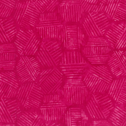 Hexies Batik 81700-28 Pink Punch