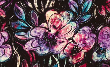 Color Me Banyan - Batik Blooms 83038-23 Raspberry