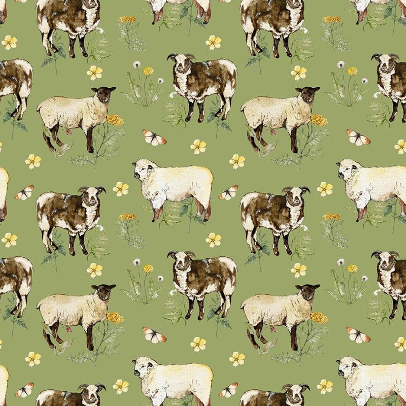 Countryside Comforts - Sheep Herd 90739-71 Green