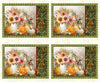 Baskets of Autumn Blessings - Cream Placemats 36 x 44 inches # 9205PS-44
