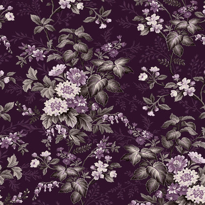 Blackberry Bramble -Large Floral Purple # 98759-669