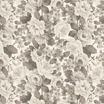Blackberry Bramble -Packed Floral Ivory Tonal # 98760-129